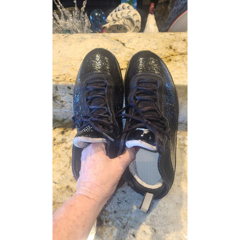 Air Jordan Basketball Shoes Size 12 Black /silver.(#1465) - Picture 11 of 12